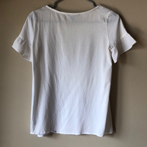 Ruffled-Short Sleeve Top - Picture 3 of 3